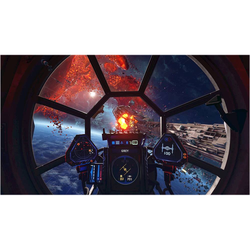 PlayStation 4 1TB Console with Star Wars: Squadrons - PS4 Slim 1TB Jet Black HDR Gaming Console, Wireless Controller and Game PlayStation 4 1TB Console with Star Wars: Squadrons - PS4 Slim 1TB Jet Black HDR Gaming Console, Wireless Controller and Game